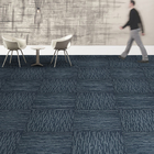 High Low Nylon Carpet Tiles 50cm Polypropylene Solution Dyed Carpet