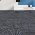 Anti Static Nylon Carpet Tiles 50x50cm High Low Loop Polypropylene Carpet Tiles