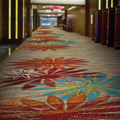 Luxury Woven Axminster Flame Resistant Carpet For 5 Star Hotel
