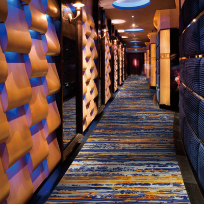 Hotel Lobby Carpet Decoration Woven Axminster Carpet Fire Retardant