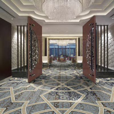 Wall To Wall Ballroom Woven Axminster Carpet Banquet Hall Wool Nylon Carpet