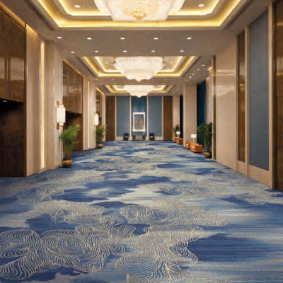 Wool And Nylon 66 Woven Axminster Carpet Cut Pile Fire Retard