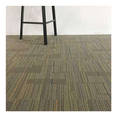 50cm*50cm Nylon Solution Dyed Carpet Tiles With PVC Backing Commercial Carpet