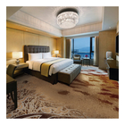 Cut Pile Luxury Hospitality Carpet Nylon Floral Print Carpet Roll For Hotel