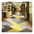 Colorful Nylon Printed Carpet Geometric Pattern Corridor Carpet Luxury