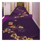 Cut Pile Violet  Luxury Hospitality Carpet Wilton Woven Carpet For Restaurant