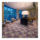 Purple Series With Flower And Circle Fan Elements Wilton Woven Carpet