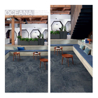 Dot Line Design Office Patterned Carpet Floor Tiles Polyamide Fiber