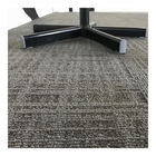 Gray Commercial Modular Carpet Nylon Fiber With PVC Backing