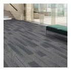 Long Commercial Modular Carpet Grey Tiles For Your Office 25x100cm