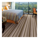 Tufted Striped Broadloom Carpet Polypropylene Fiber With Action Backing