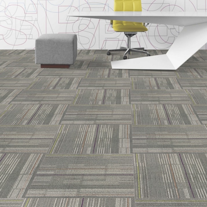 50cm Nylon Commercial Modular Carpet PVC Backing Loop Pile Woven Axminster Carpet