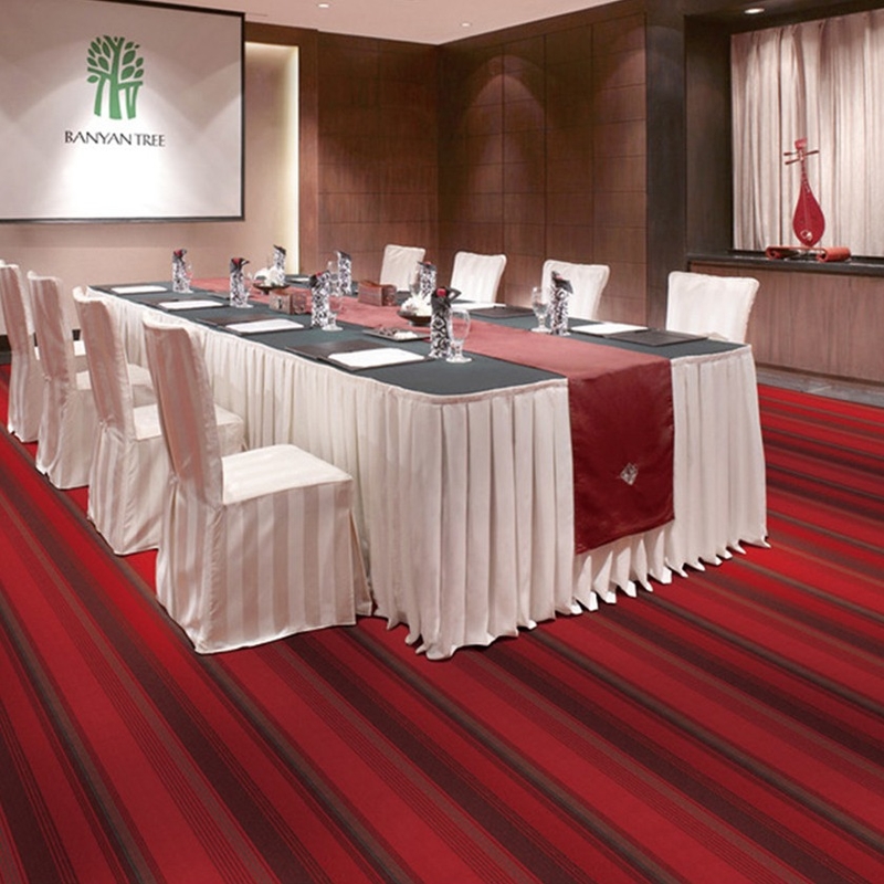 Hotel Polypropylene Commercial Broadloom Carpet Tufted 4m X 25m Loop Pile Carpet