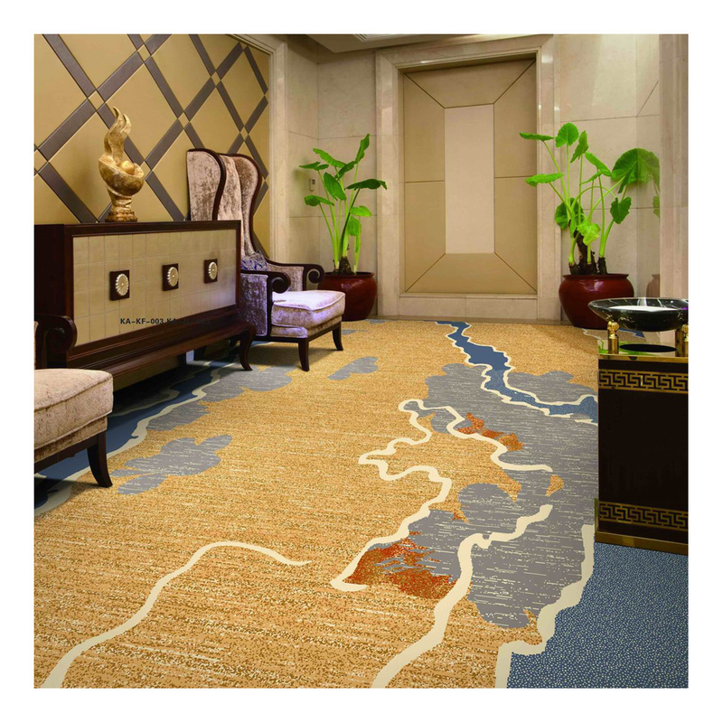 80 % Wool 20% Nylon Axminster Carpet Luxury Hospitality Carpet For Hotel Room