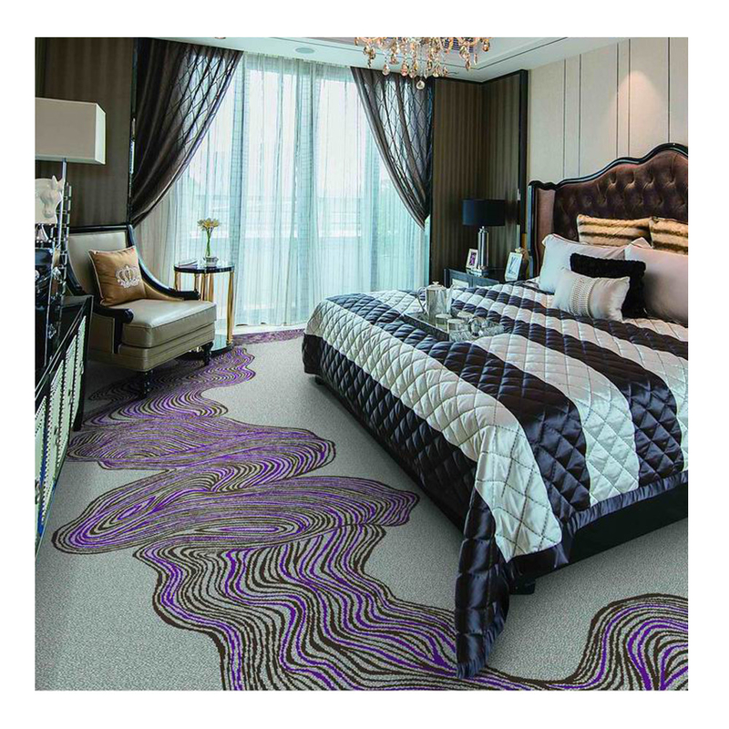 Purple Series With Grey Living Room Carpet With CE