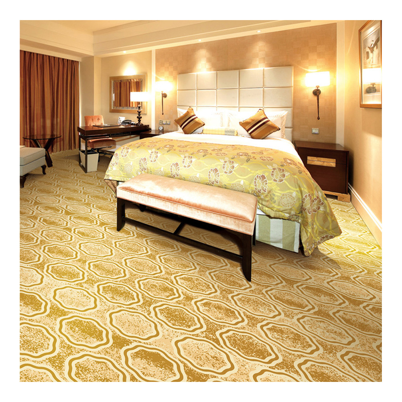 Wall To Wall 100% Polyester Printed Carpet For Hotel Inn Room