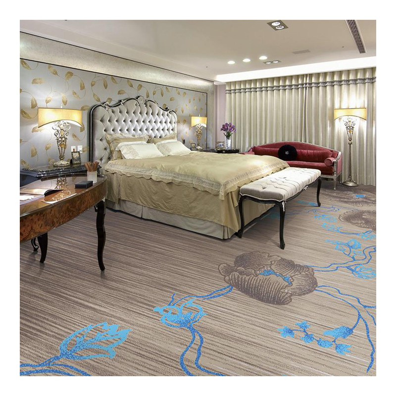 Chinese Style Classical Wilton Cut Pile Carpet For Hotel Room And Hallway