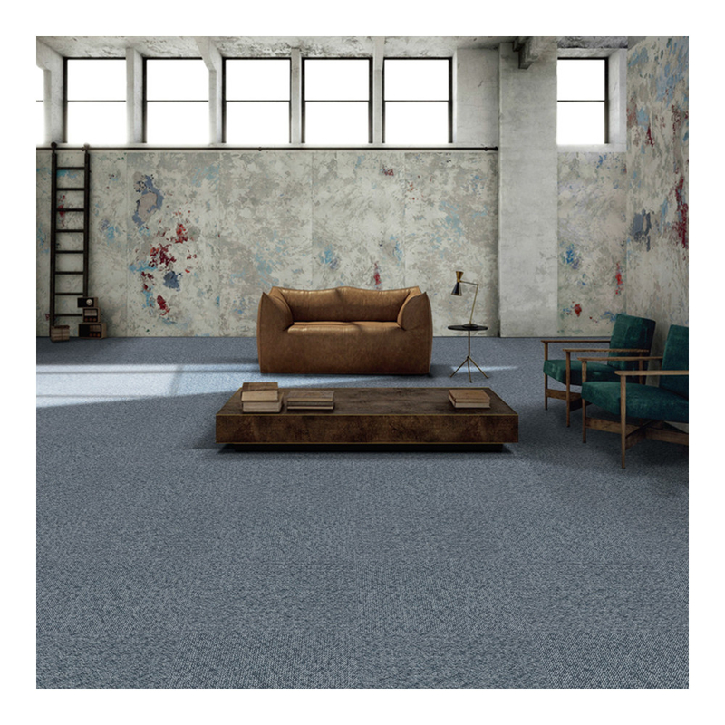 50cm X 50cm Nylon Carpet Tiles Fire Resistant Modular Carpet With PVC