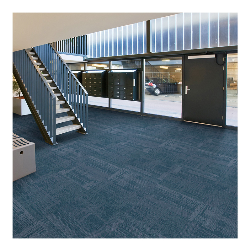 Bule Carpet Printed Carpet Tiles Creative Custom Carpet Nylon Material
