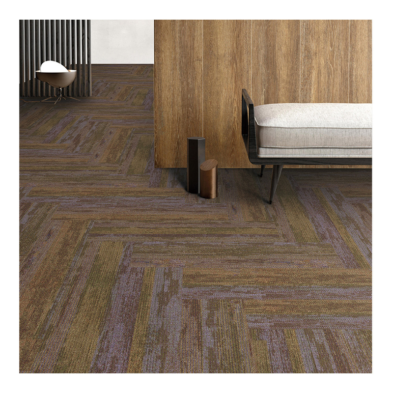 25cm X 100cm Modular Carpet Custom Printed Carpet Tiles For Office Flooring