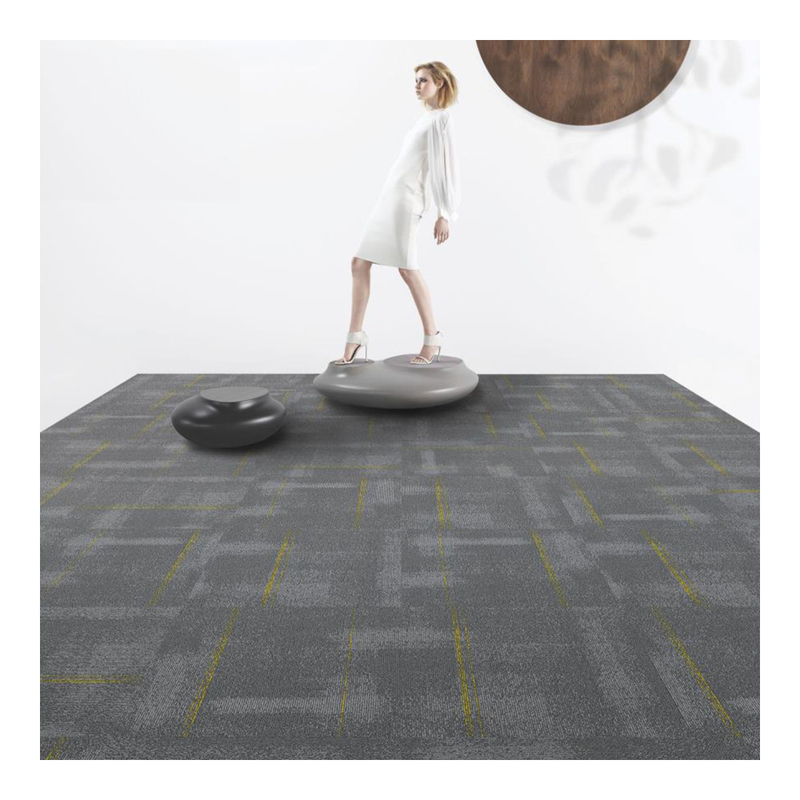 DIY Size Grey Commercial Modular Carpet For Residential Commercial Squares Flooring Use